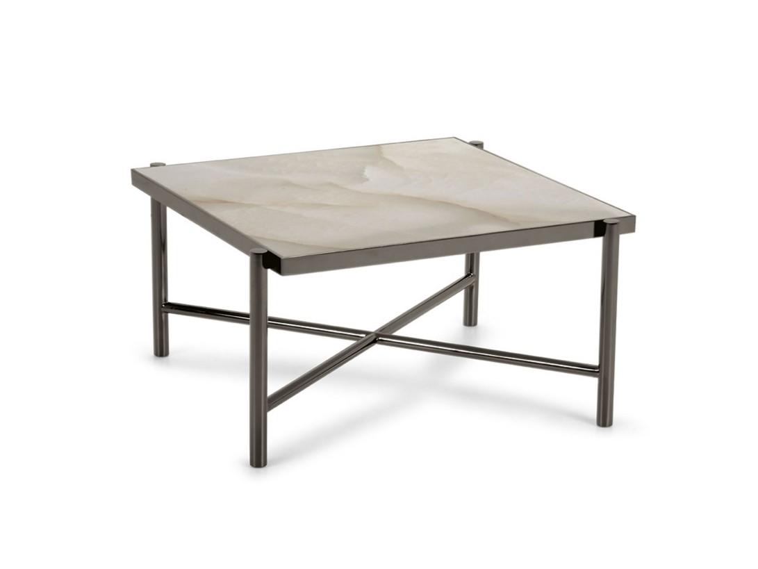 Low square ceramic coffee table | Rea by Domingo salotti
