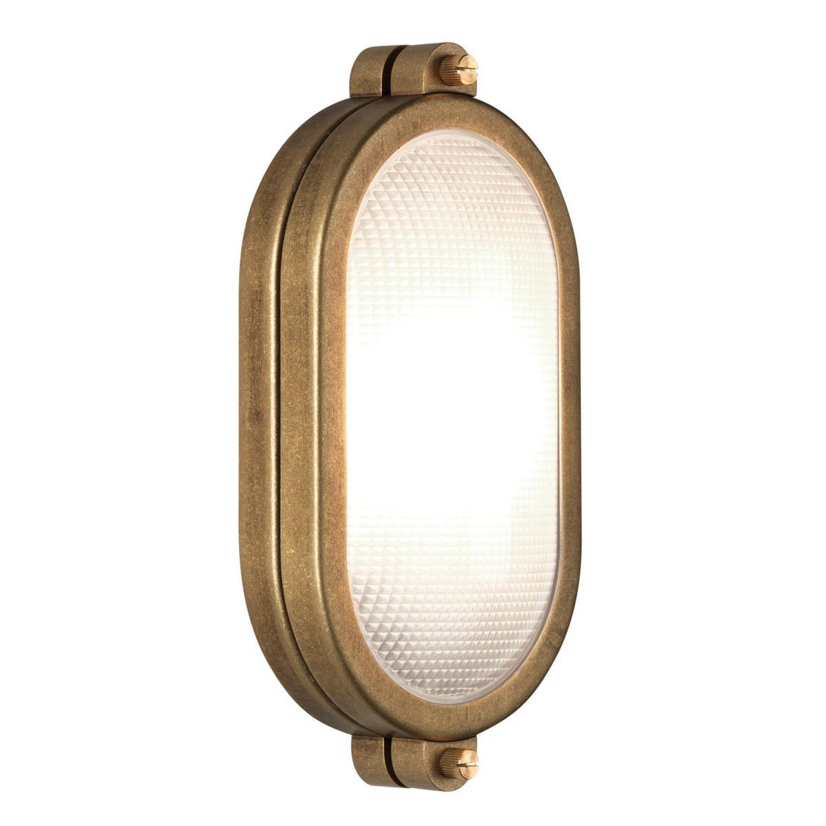 LED outdoor wall lamp in brass and glass | Malibù by Astro lighting