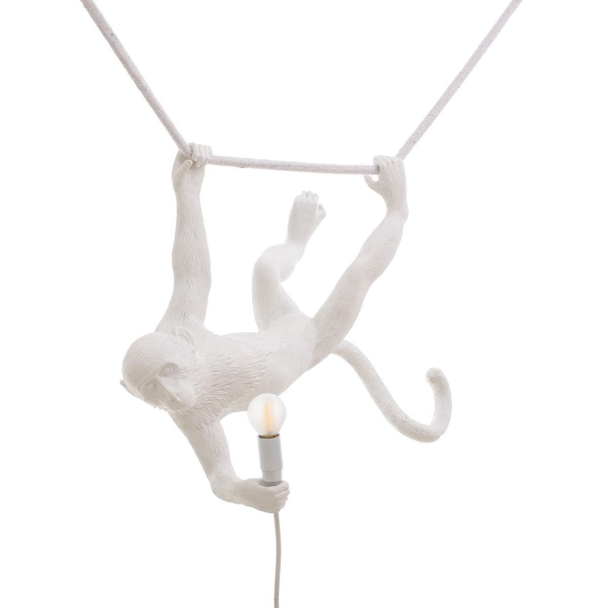 LED resin pendant lamp | The Monkey Lamp Swing by Seletti