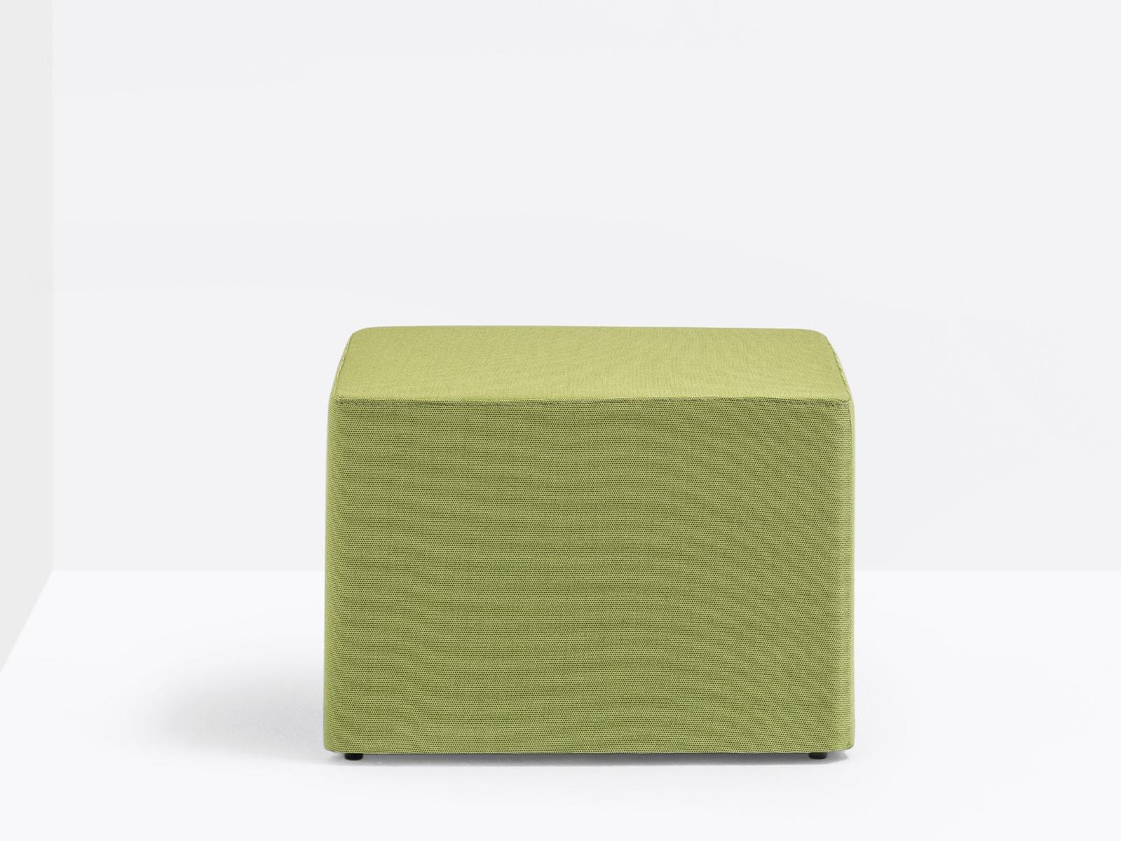 Square fabric pouf | Wow 324 by Pedrali