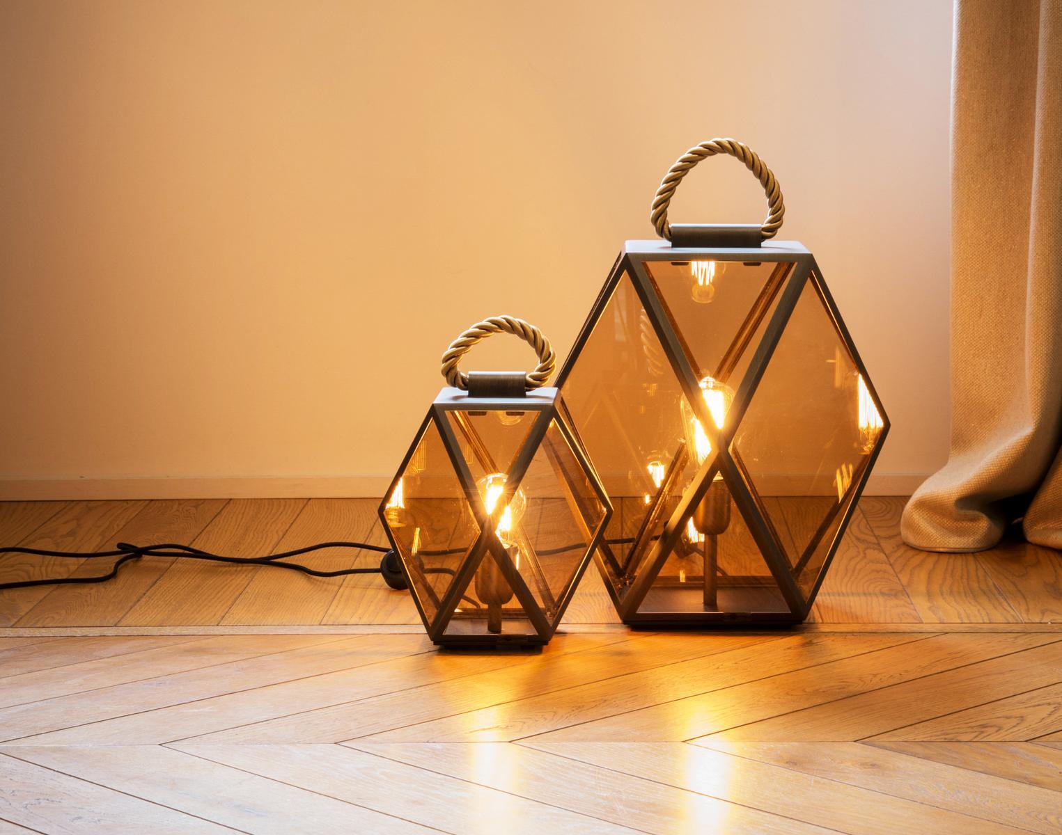 Floor lamp cordless | Muse Lantern by Contardi