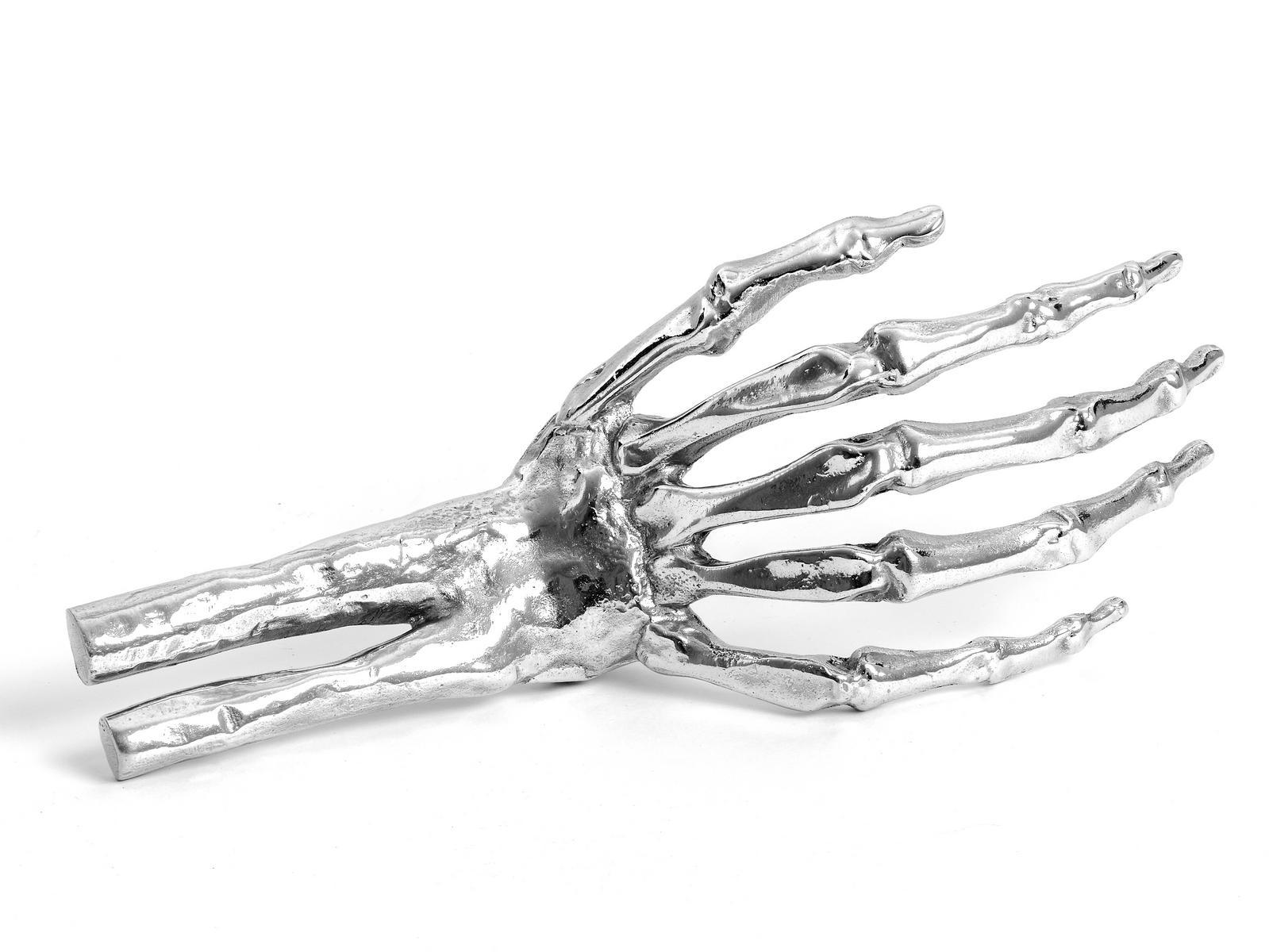 Aluminium decorative object | Skeleton Hand by Seletti