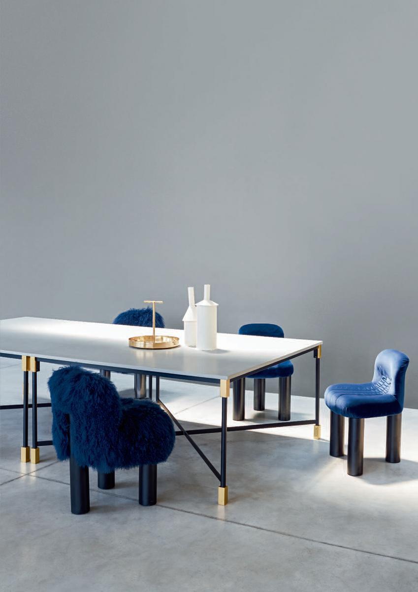 Upholstered fur easy chair | Botolo High by Arflex