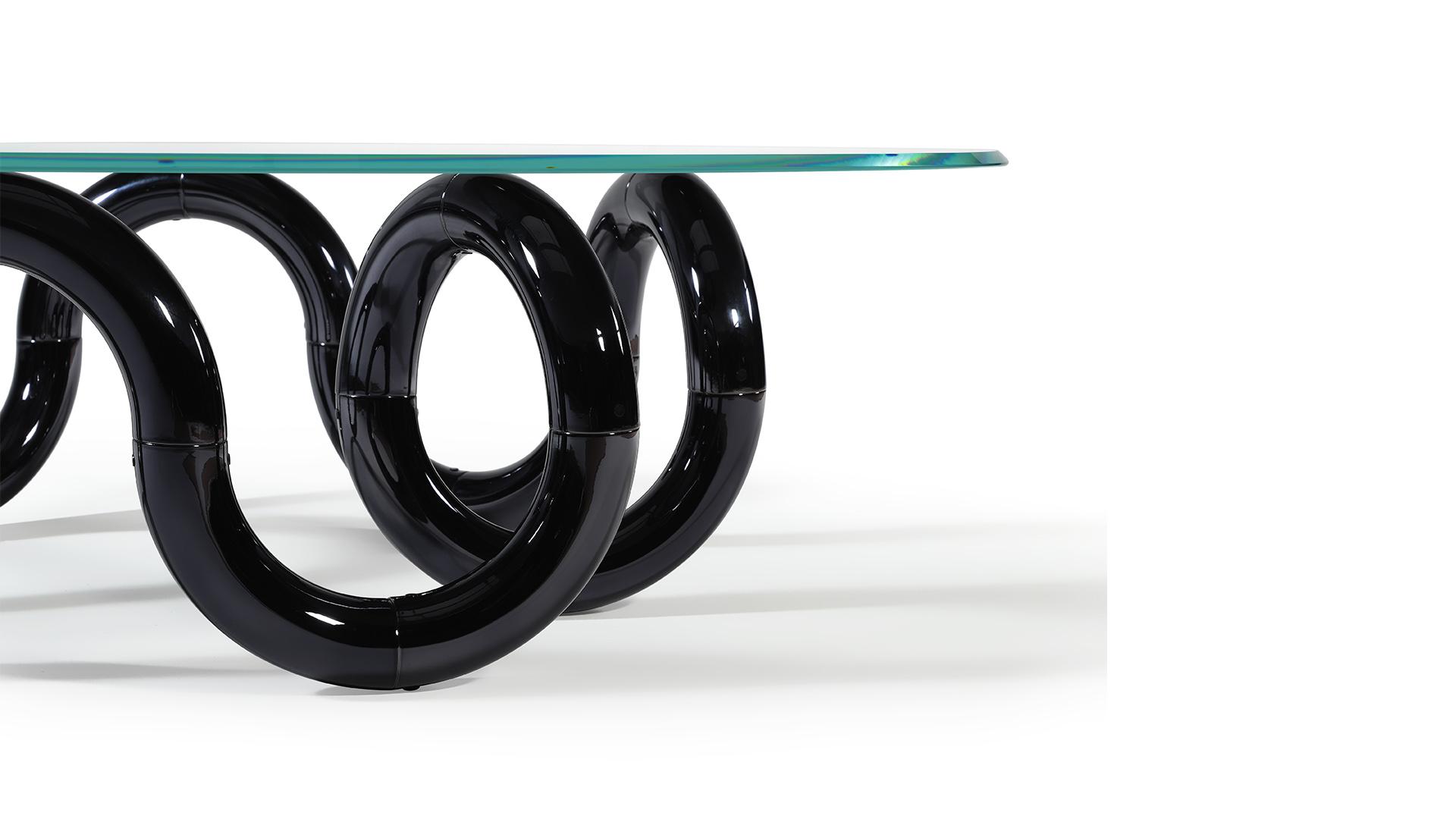 Round glass coffee table | Aenigma by Reflex