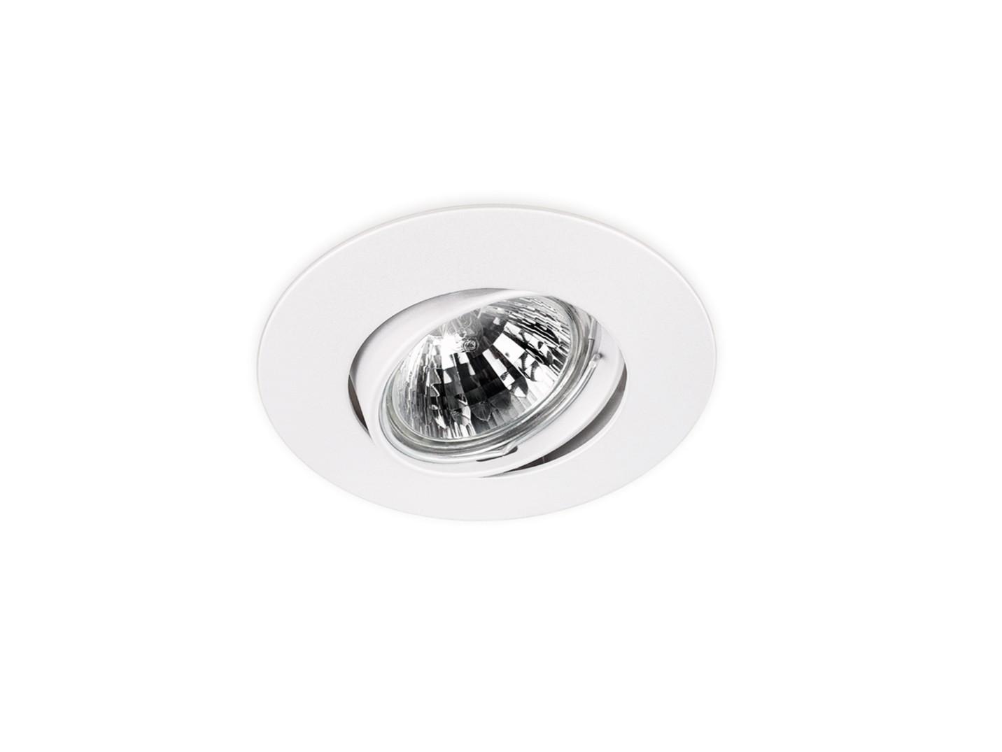 Recessed adjustable round aluminium spotlight | Basic Tilt Extra 12v & 230v by Arkoslight