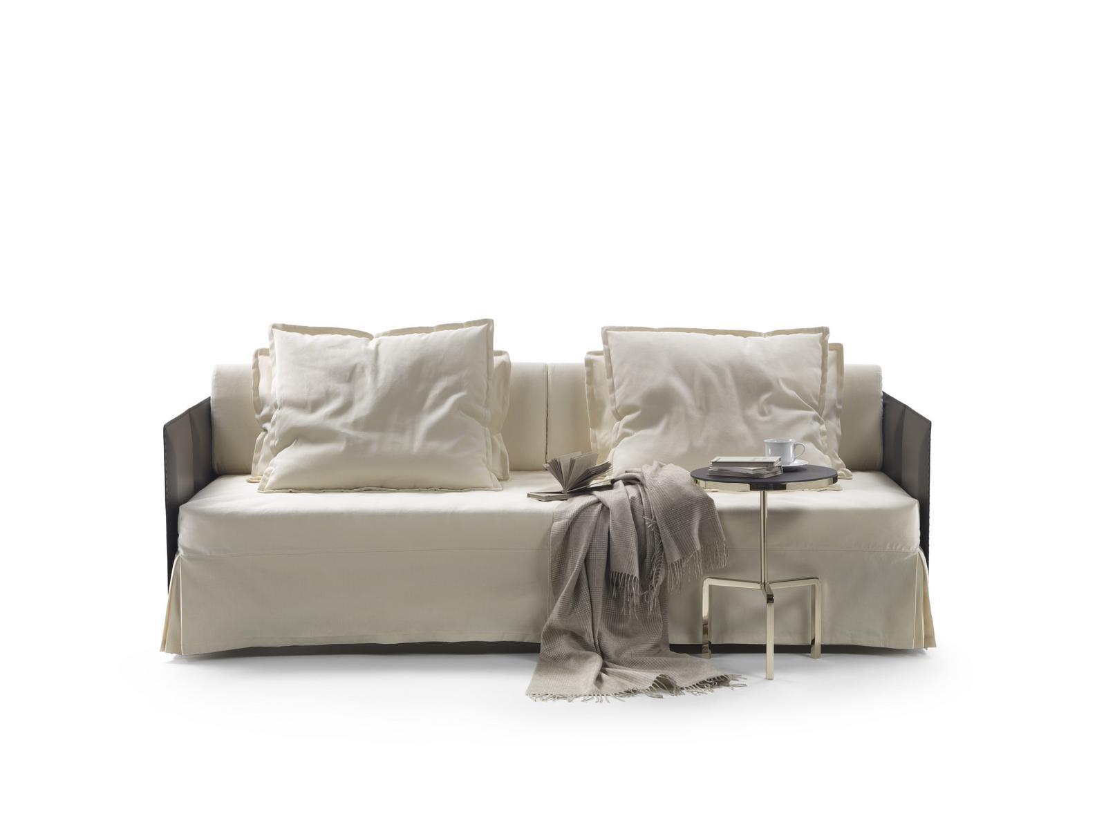 Fabric sofa bed with removable cover | Eden by Flexform