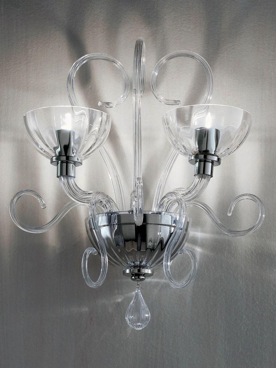 LED blown glass wall light | Bolero P2 by Leucos