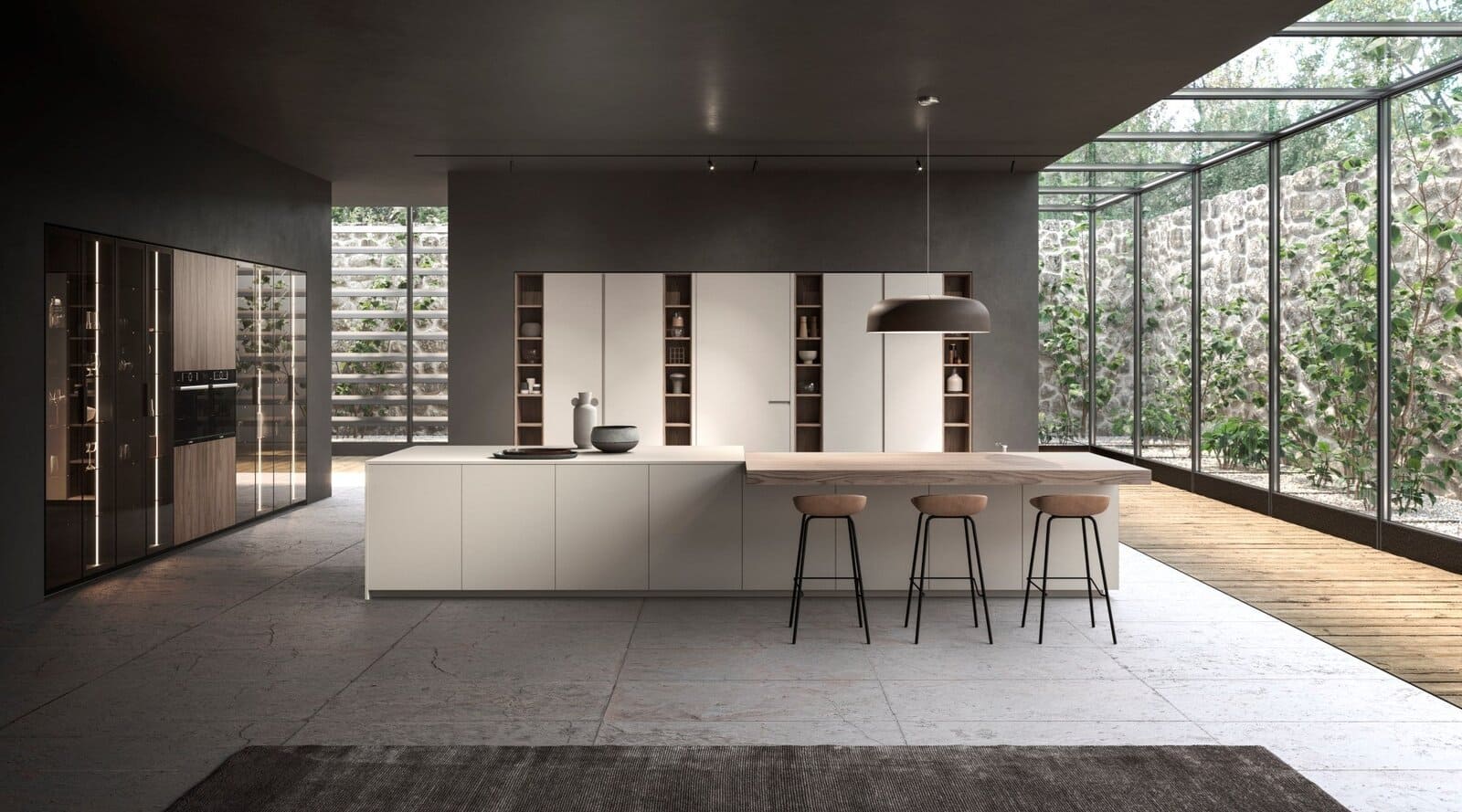 Lacquered kitchen with handles Aster Cucine Atelier
