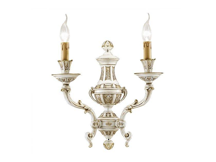 Antique white and gold finish | Windsor 888/a2-091 by Possoni Illuminazione