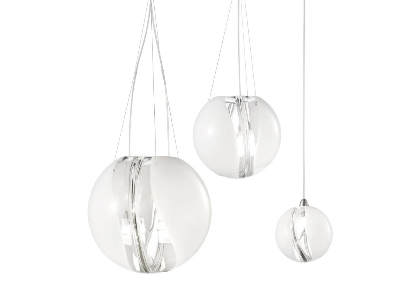 Glass pendant lamp | Poc Sp by Vistosi