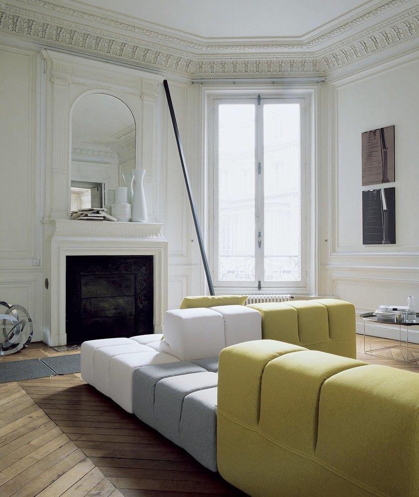 Sectional leather sofa | Tufty Time Leather by B&B Italia