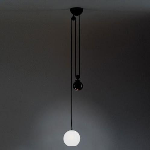 Direct light halogen pendant lamp | Aggregato Saliscendi Sfera by Artemide
