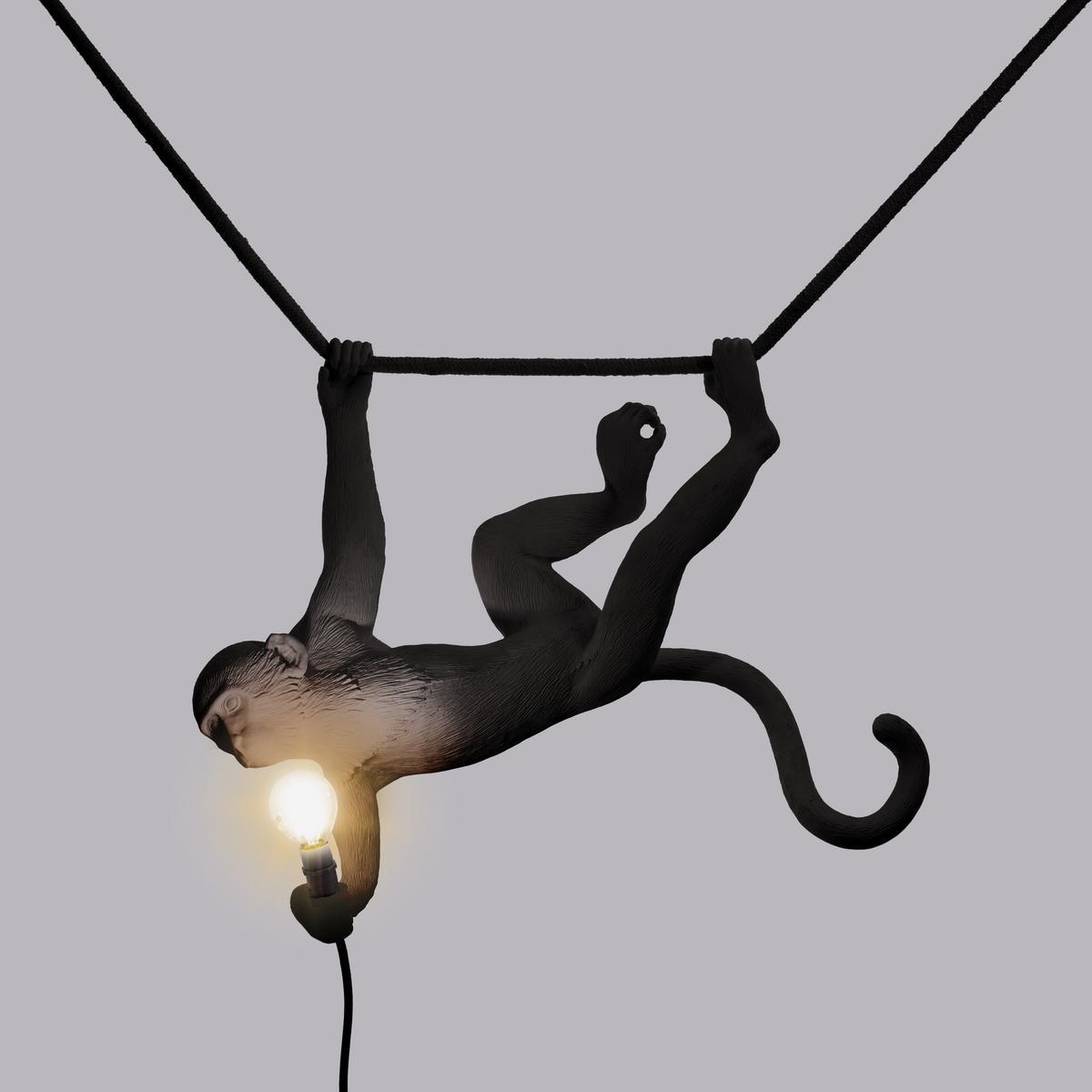 LED resin pendant lamp | The Monkey Lamp Swing by Seletti