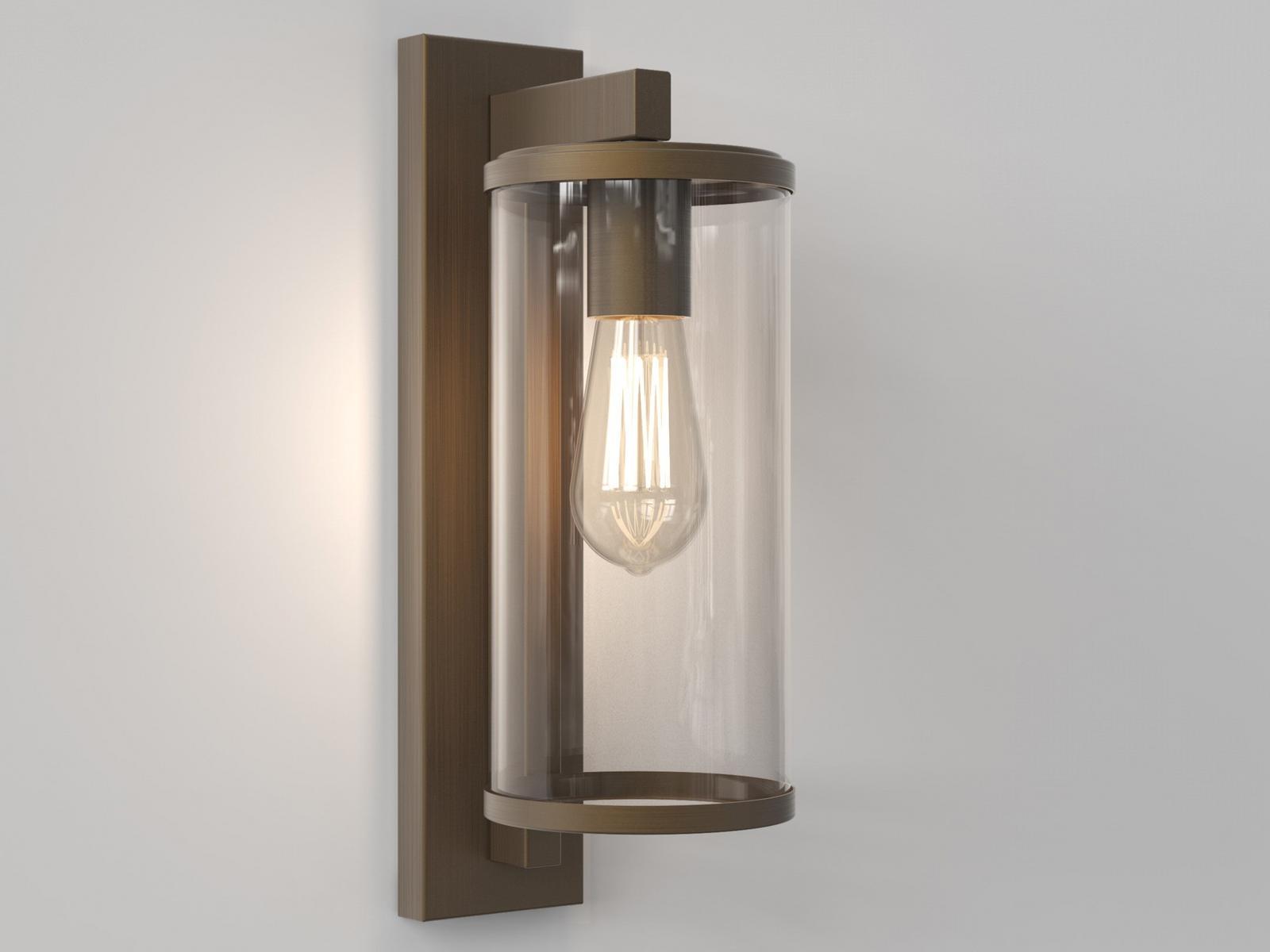 LED Glass and Stainless Steel Outdoor wall Lamp | Pimlico 400 by Astro lighting