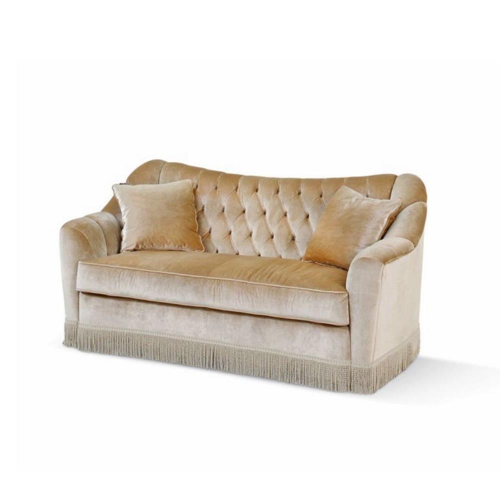 MONACO Curved velvet sofa