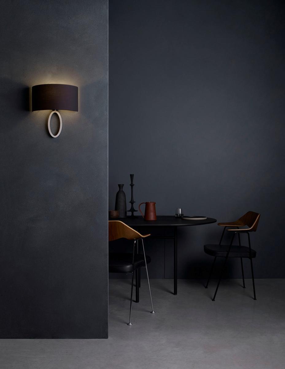 Wall lamp in steel and fabric | Lima by Astro lighting
