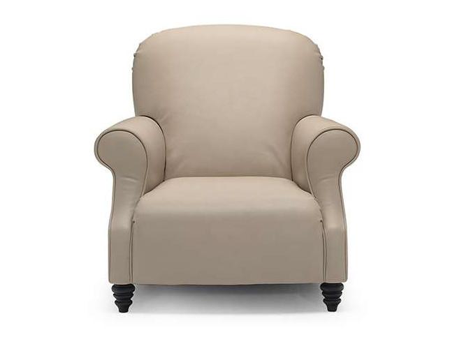 Leather armchair with armrests | Butterfly by Natuzzi Italia