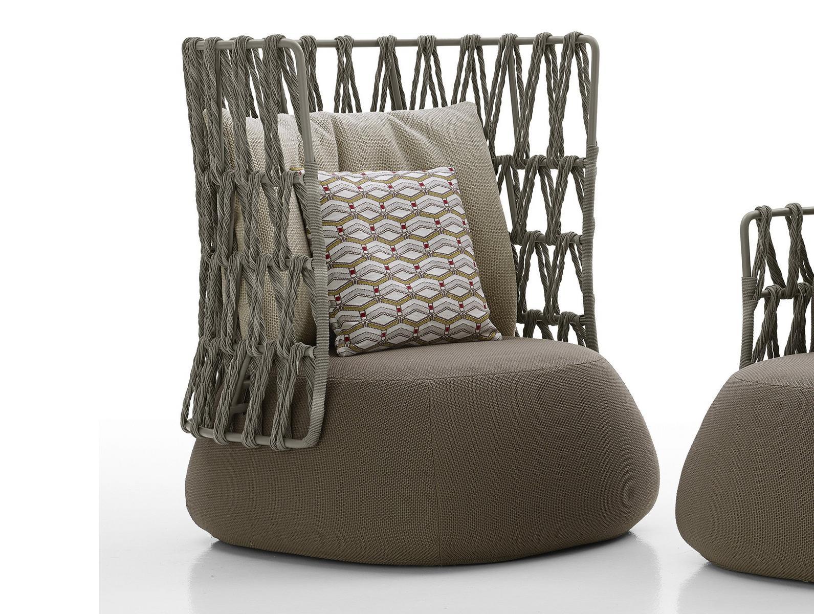 Upholstered high-back armchair | Fat-sofa Outdoor by B&B Italia