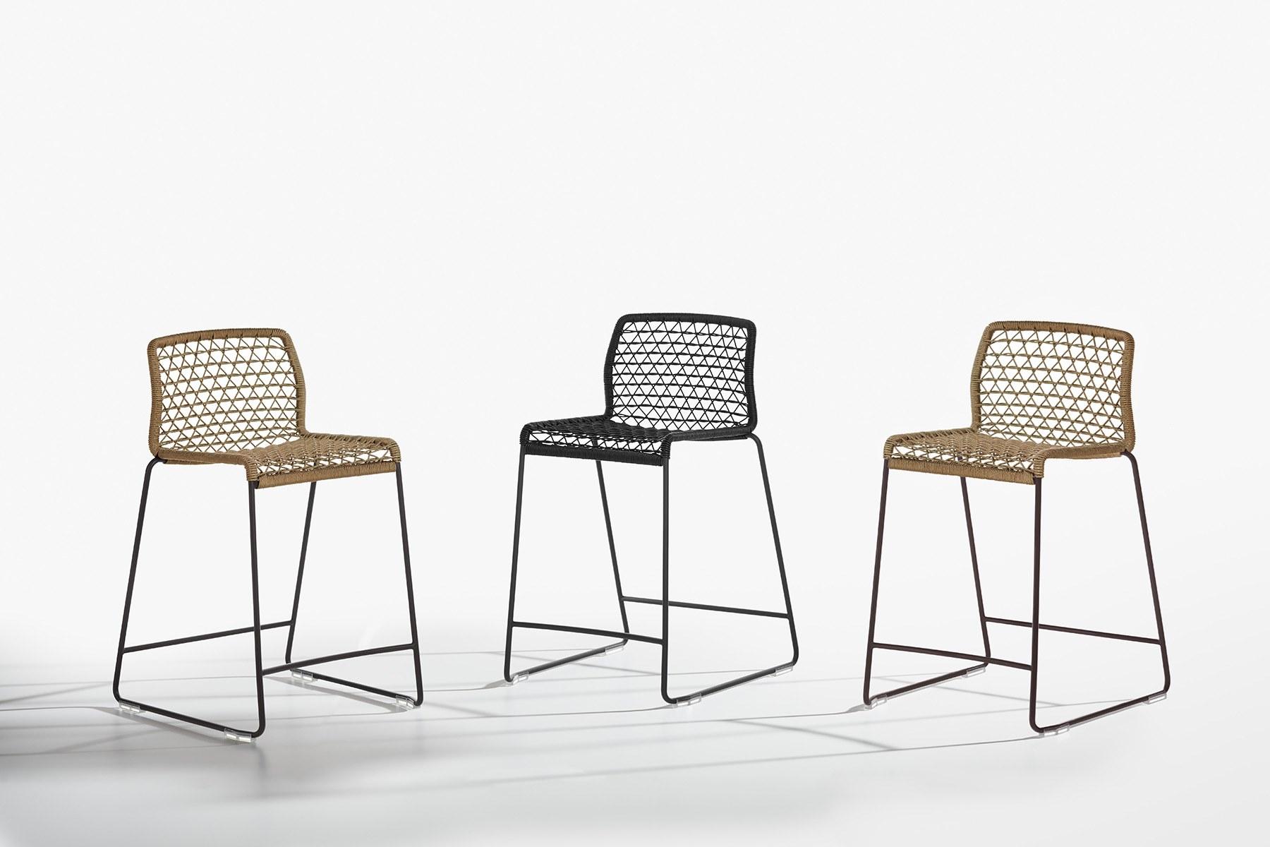 Stool with back | Vela by Potocco