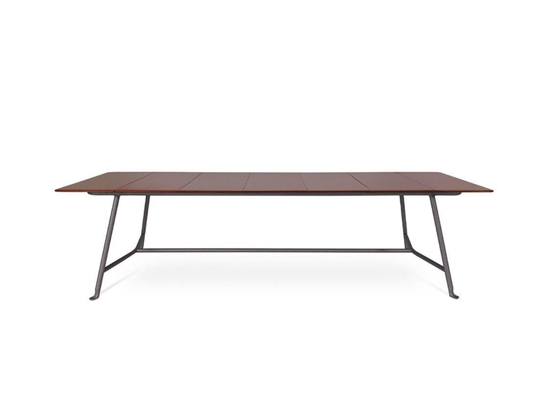 Rectangular garden table with lava stone | Borea by B&B Italia