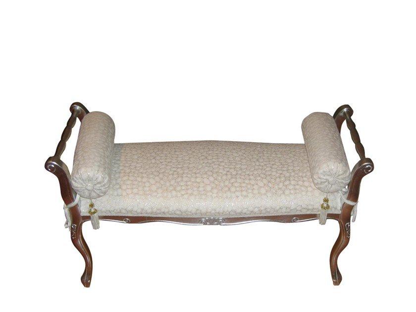 Upholstered fabric and wooden bench | Sogni D'amore by Barnini Oseo