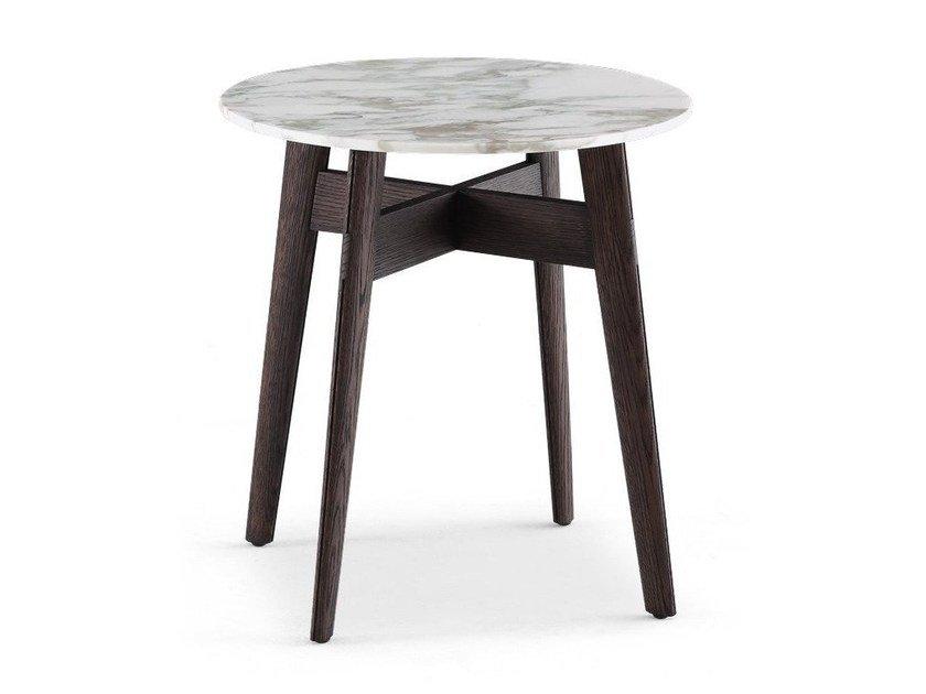 Round marble coffee table | Bigger by Poliform