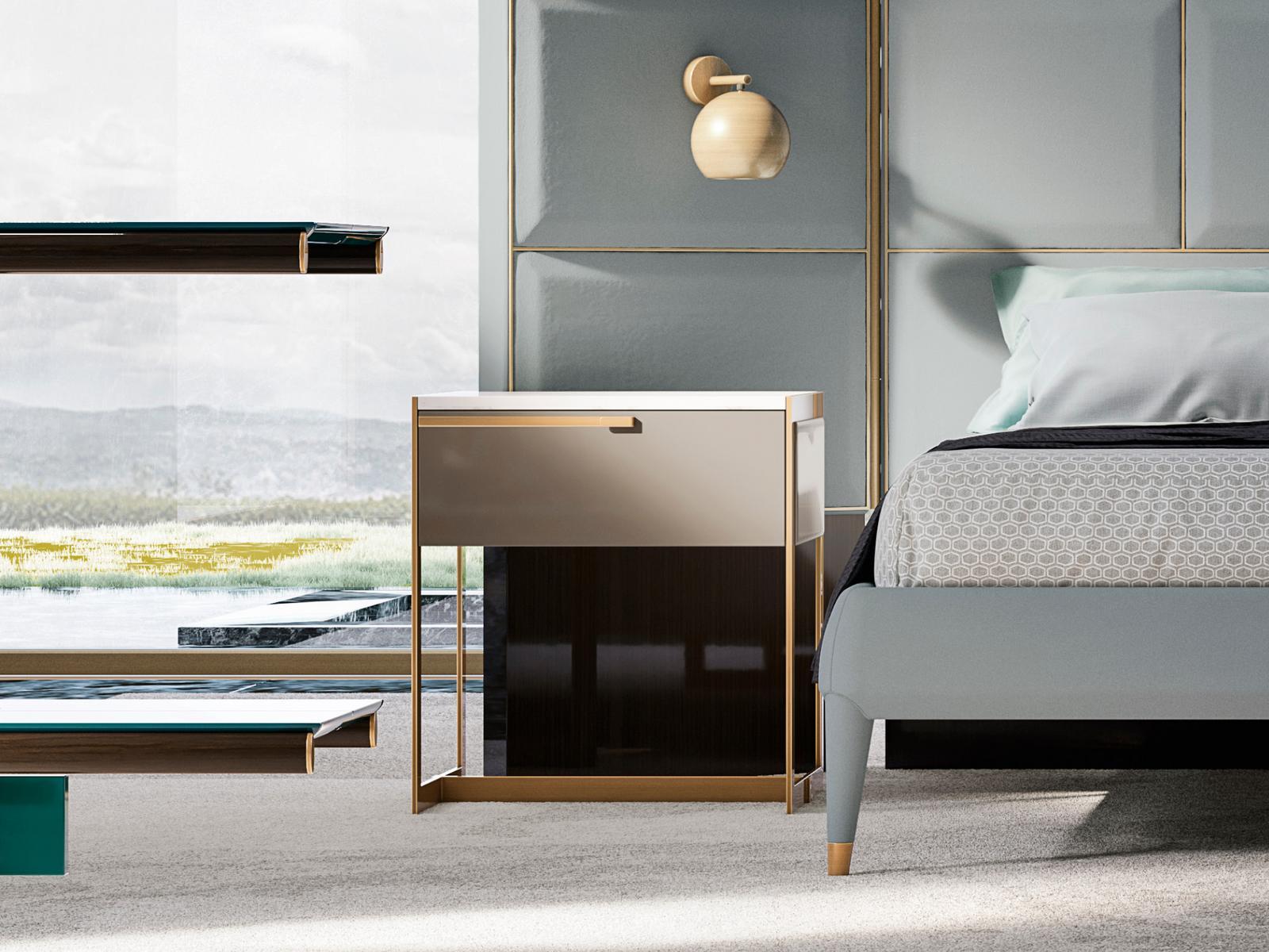 Bedside table with drawers | Mavis by Volpi