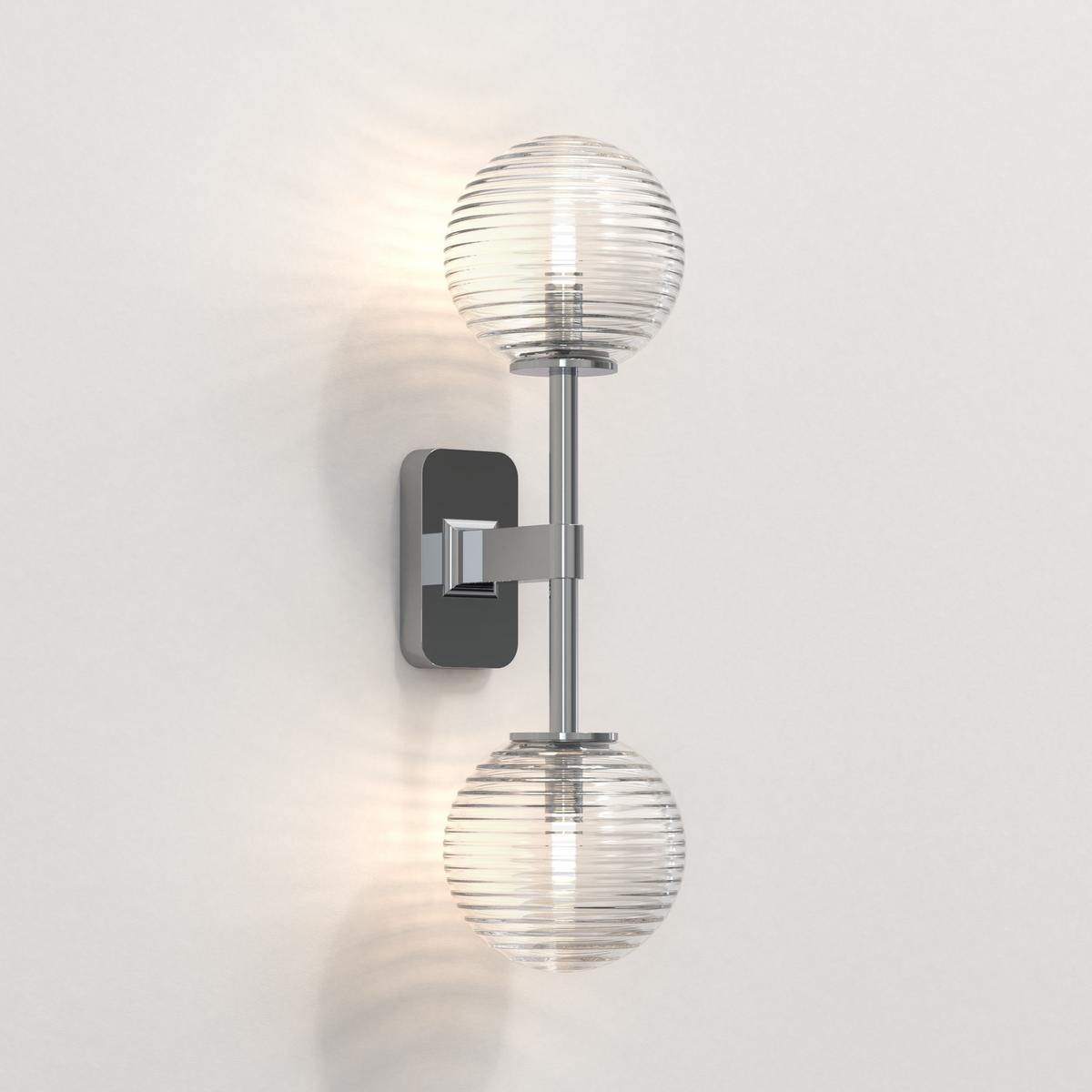 LED zinc wall lamp for bathroom | Tacoma Twin by Astro lighting