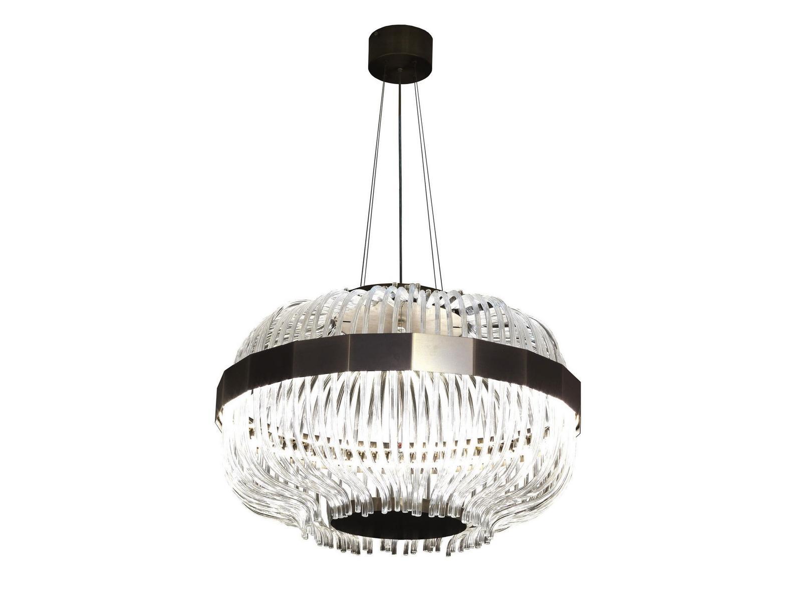 Glass pendant lamp | Wicker by Gianfranco Ferre Home