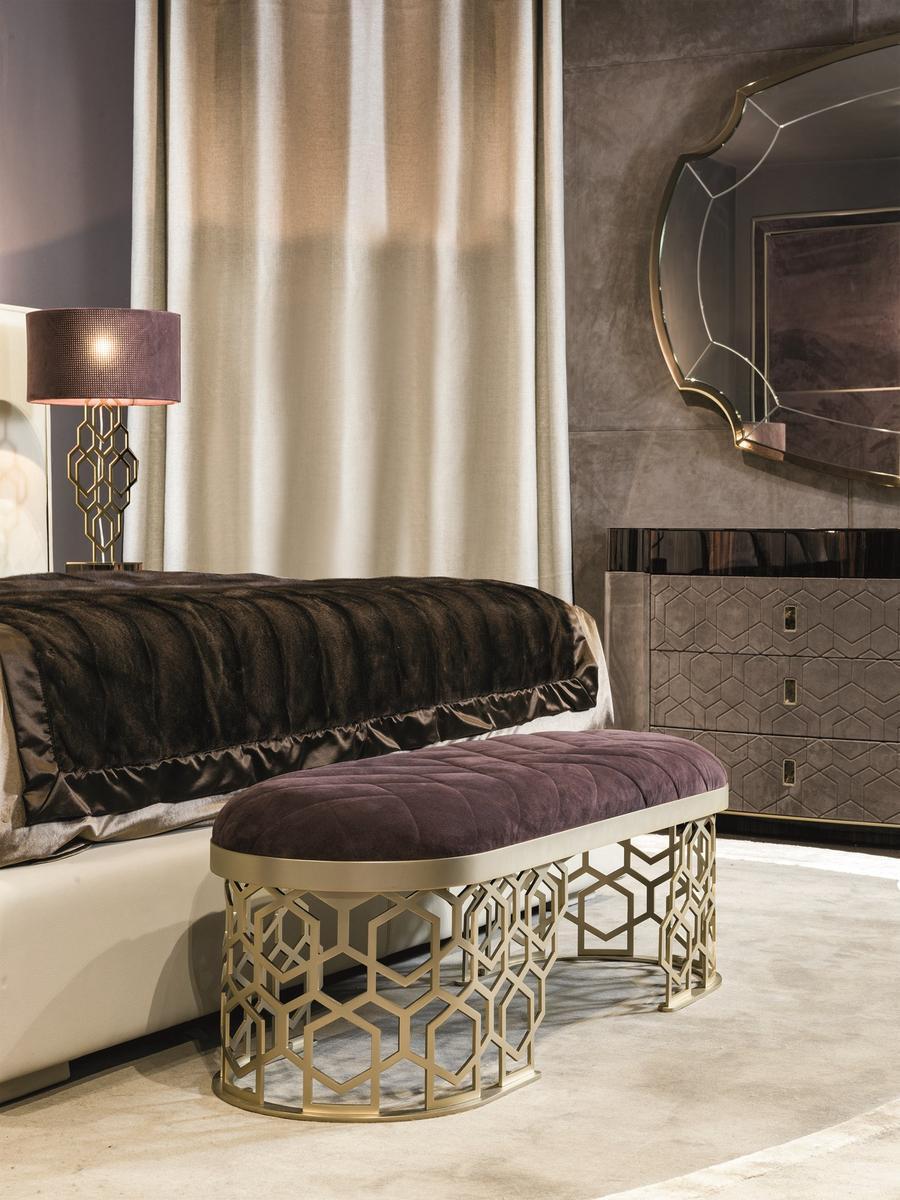 Leather indoor benche | Amanda by Longhi