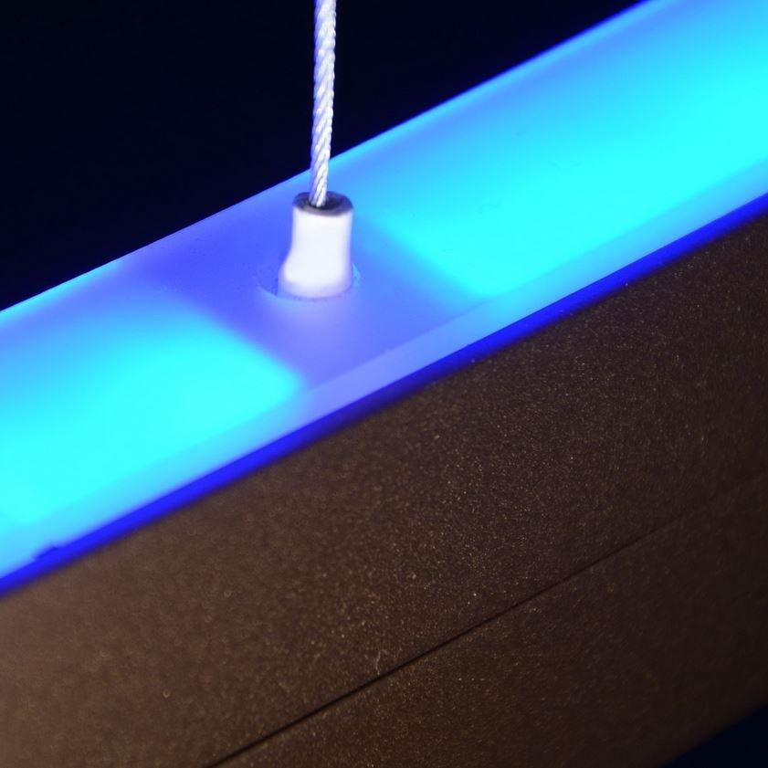 LED glass and aluminium pendant lamp | Doppio by Sattler