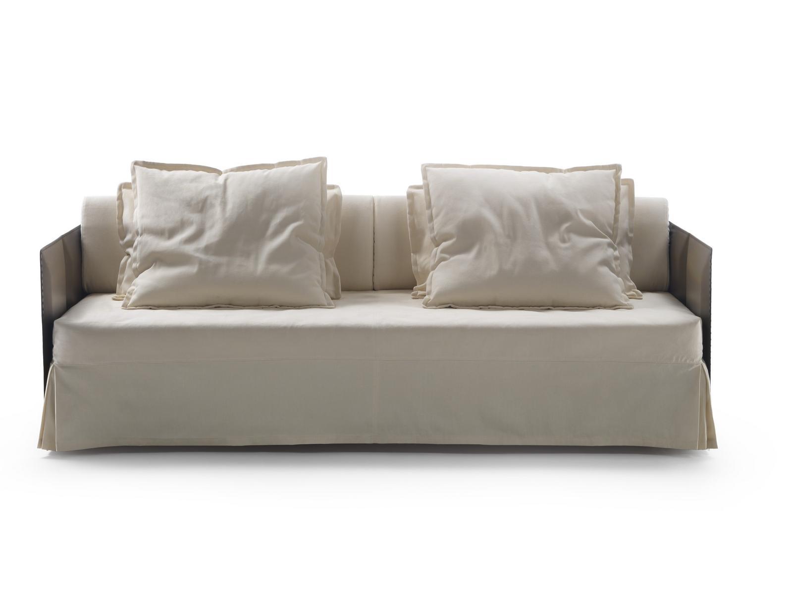 Fabric sofa bed with removable cover | Eden by Flexform