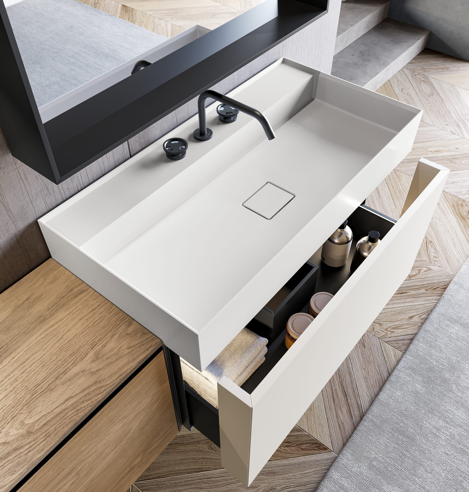 Melamine bathroom | Lapis by Birex