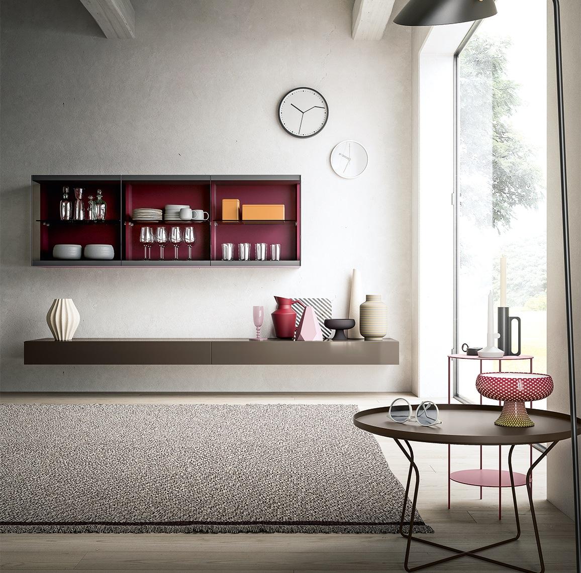 Modular lacquered storage wall | Day Collection by ALF Dafre