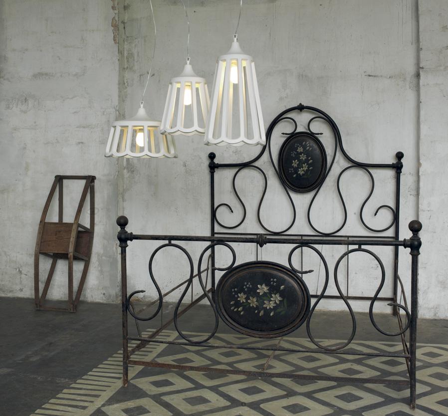 Direct light ceramic pendant lamp | Le Pupette by Karman