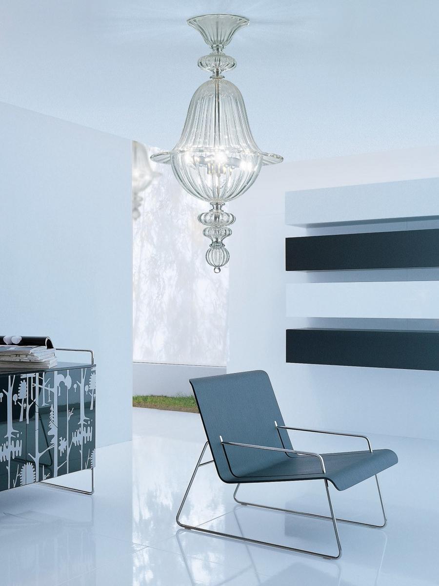 LED blown glass ceiling lamp | 3517 by Leucos
