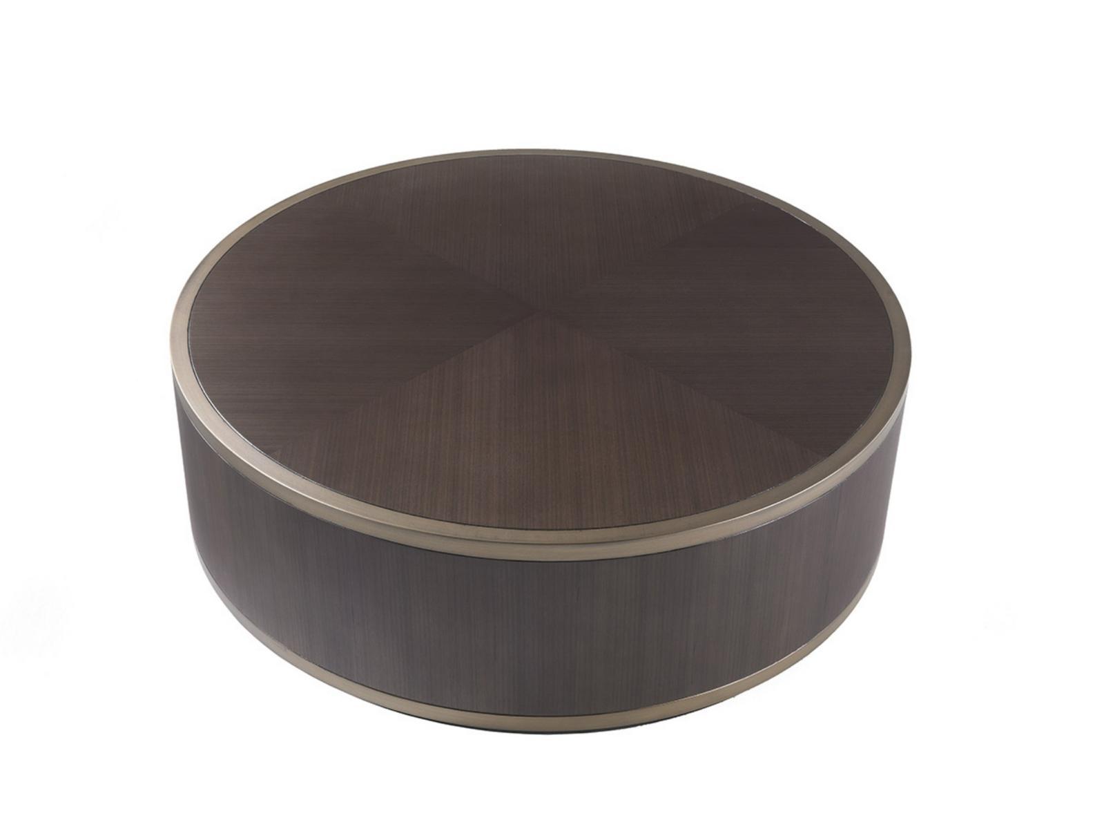 Low round wooden coffee table | Connor by Gianfranco Ferre Home