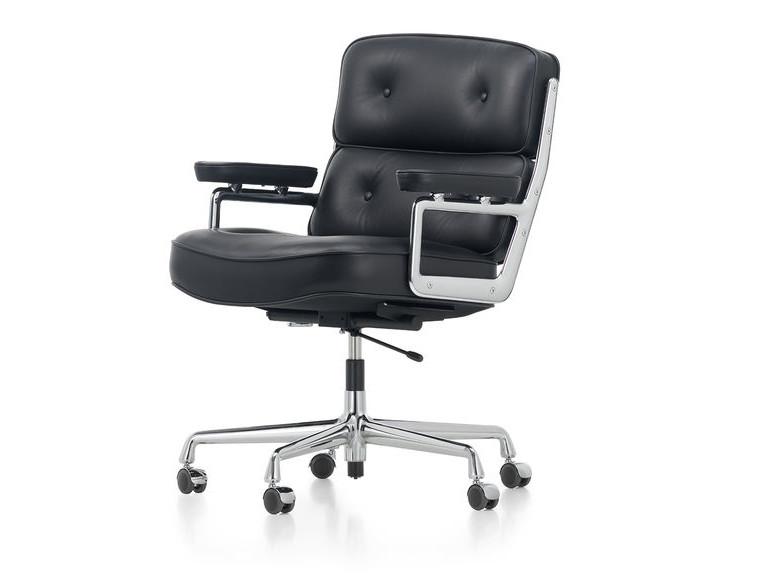 Swivel leather executive chair | Es 104 by Vitra