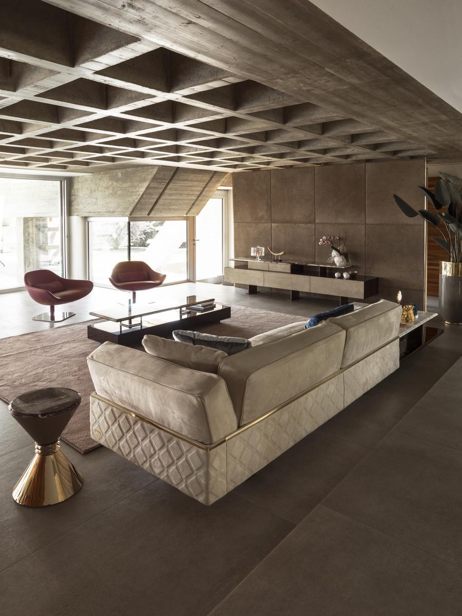 Corner fabric sofa | Ritual by Longhi