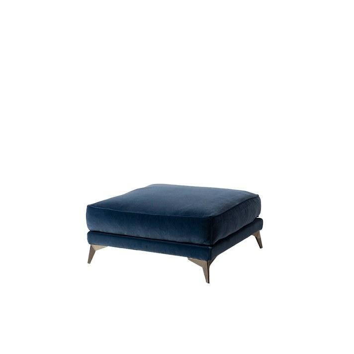 Square velvet pouf | Tesla by Mantellassi 1926