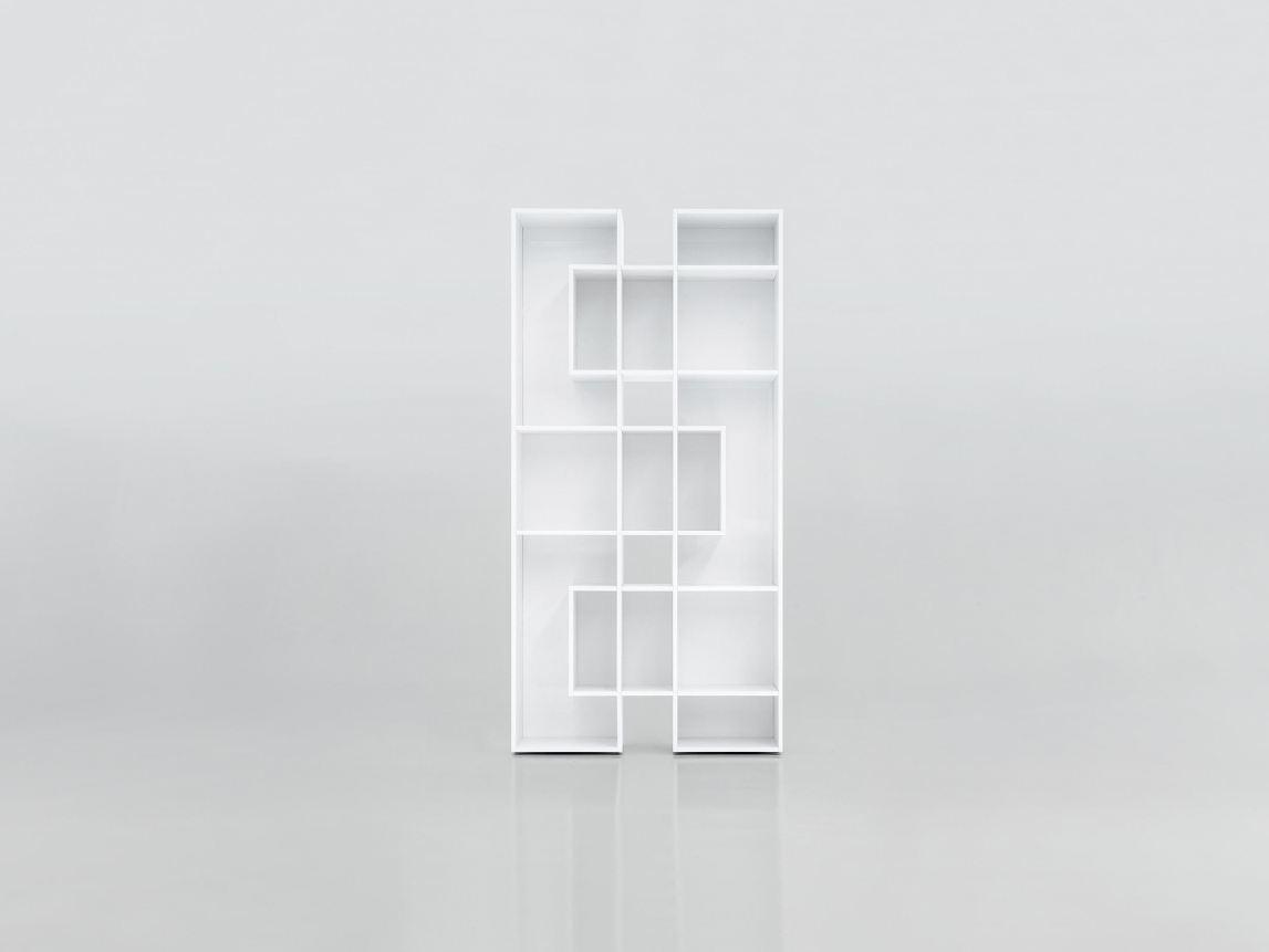 Open freestanding wooden bookcase | Abaco by Tonin Casa
