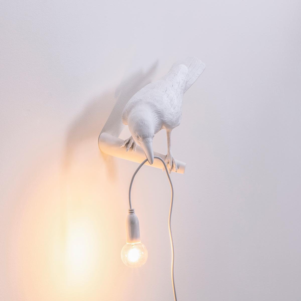 LED resin wall lamp | Bird Lamp Looking Left/right by Seletti