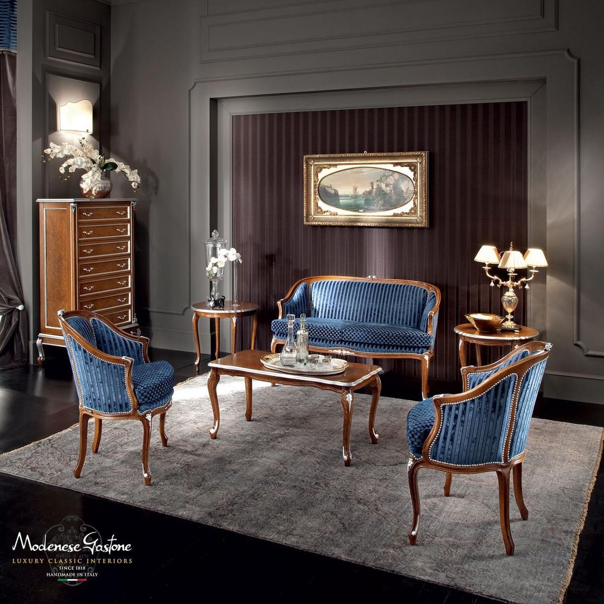 Fabric easy chair with armrests | 12508 by Modenese Gastone