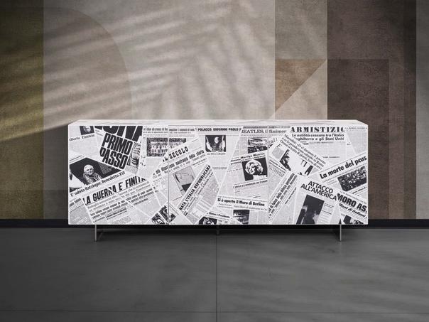 Wooden sideboard with doors | Century by Riflessi