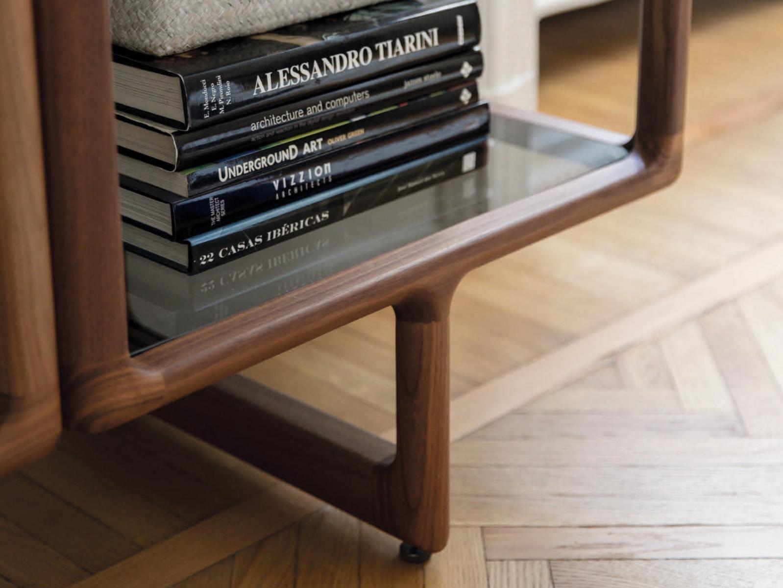 Open modular wooden bookcase | Myria by Porada