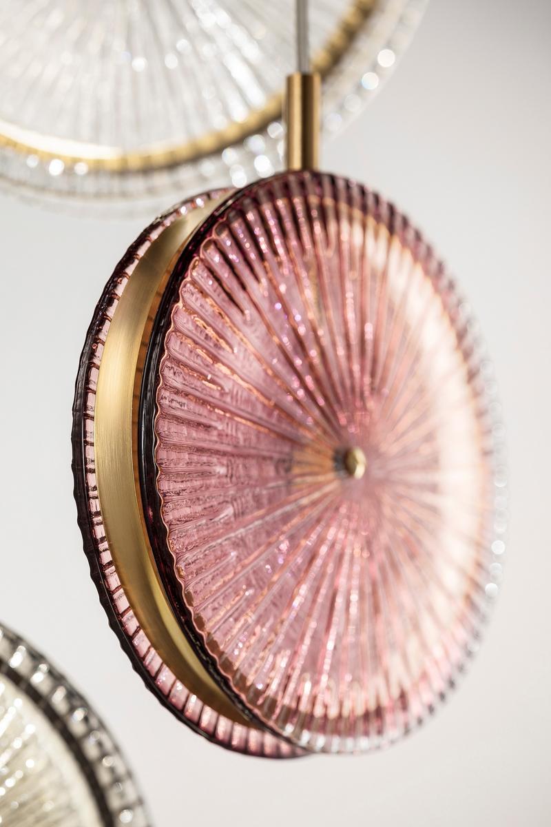 Glass pendant lamp | Lulù by Sylcom