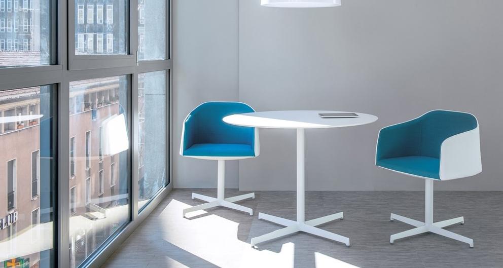 Swivel chair with 4-spoke base with armrests | Laja 886 by Pedrali