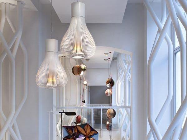 Stainless steel pendant lamp | Chasen by Flos