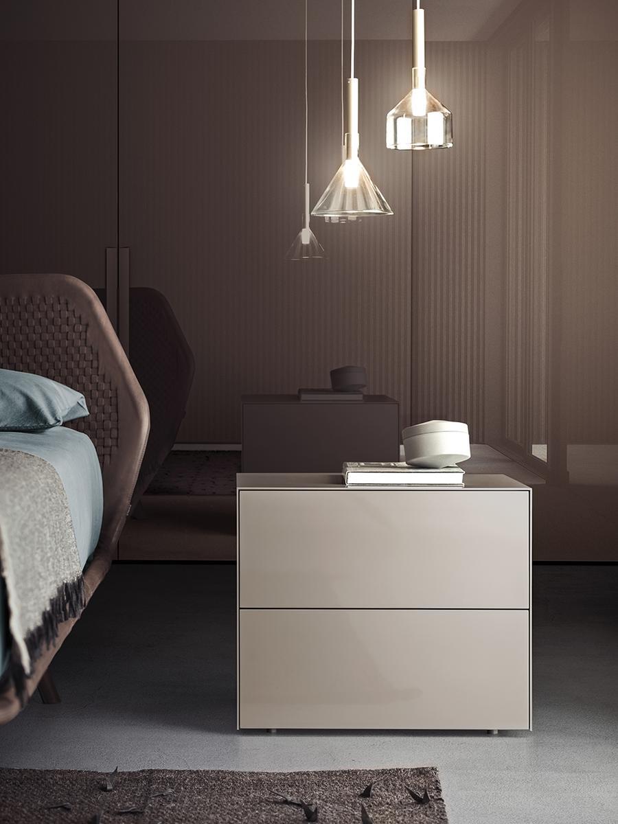 Rectangular wooden bedside table | Norma by Pianca