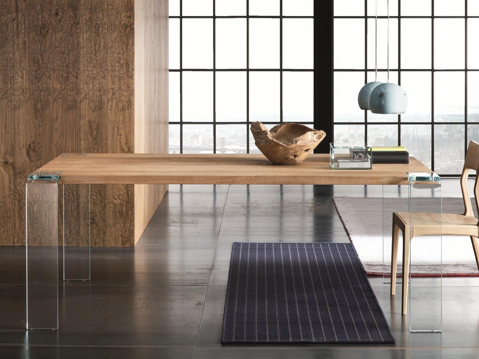 Rectangular oak dining table | Siviglia by Altacorte